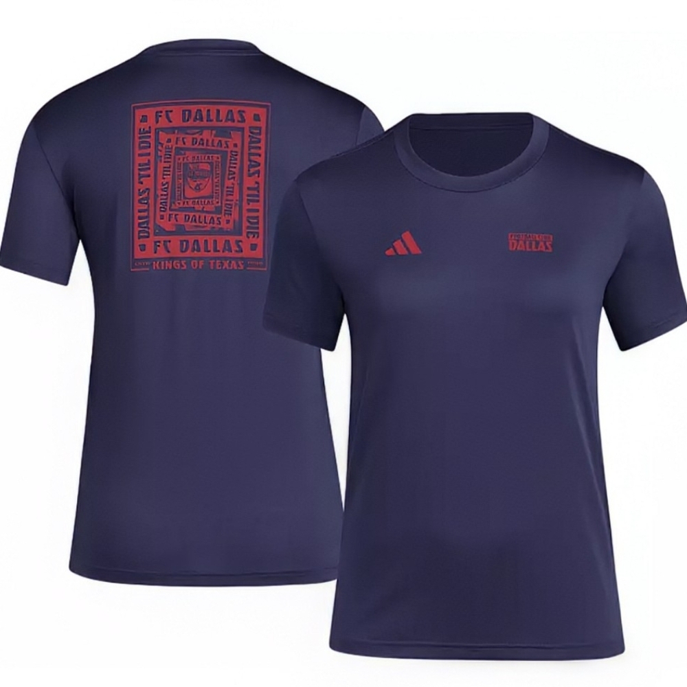 Adidas Women's FC Dallas Pregame Logo Aeroready Tee Size: XL